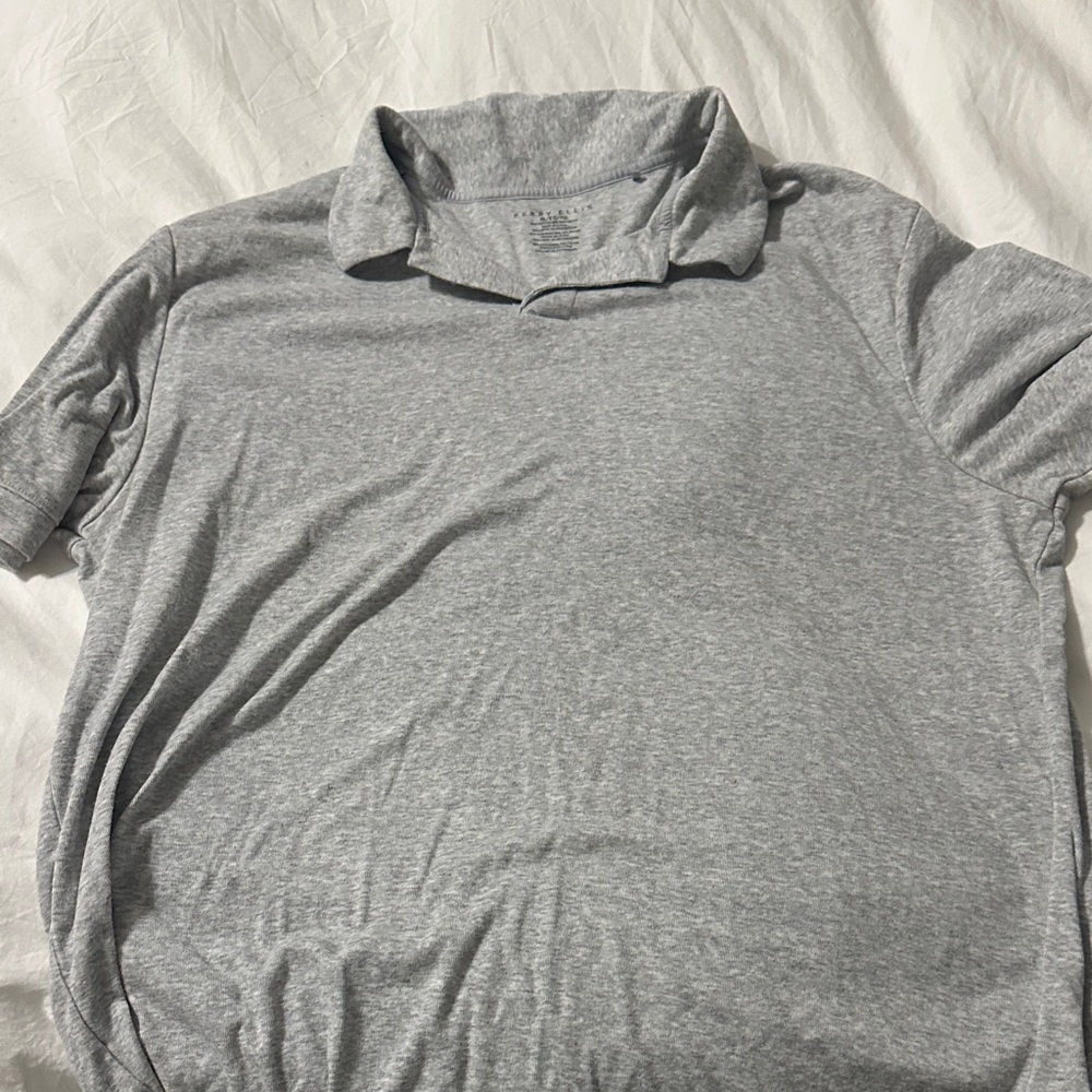 Perry Ellis Heather Gray Men's Polo Shirt  XL